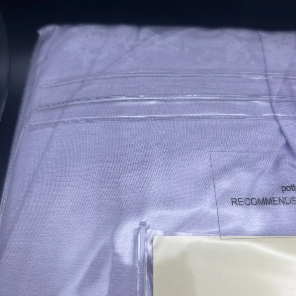 Pottery Barn Kids Chambray Percale Full Bed Skirt - Vintage New Lilac Purple